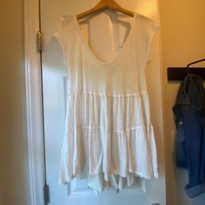 Free People We The Free white tiered top